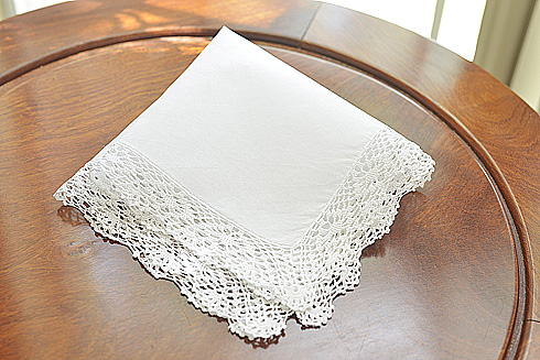 Classic Lace Handkerchief. Victorian Lace style. 2006
